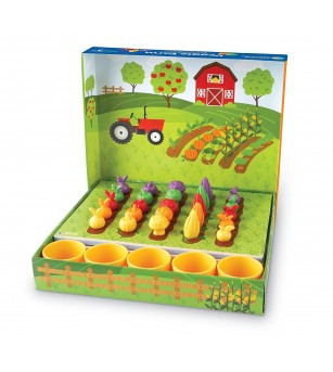 Set pentru sortat - Gradina de la ferma - Jucării de lemn si Montessori