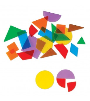 Forme geometrice transparente (408 piese) - Jucării matematică