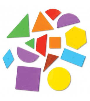 Forme geometrice transparente (408 piese) - Jucării matematică