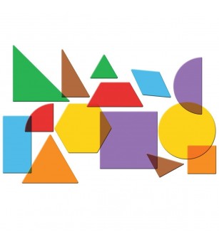 Forme geometrice transparente (408 piese) - Jucării matematică