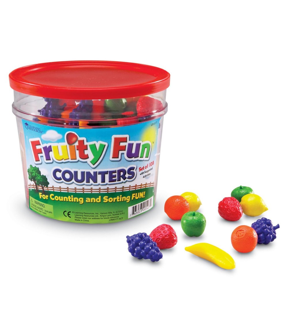 Set de sortat - Fructe (108 piese) - Jucării matematică