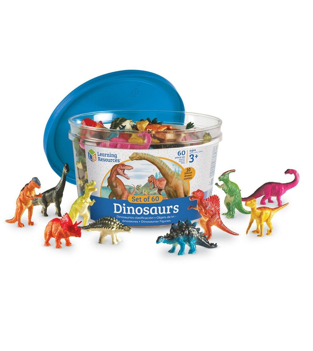 Set pentru sortat - Dinozauri jucausi (60 piese) - Figurine