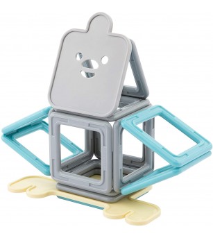 Set magnetic de construit- Magformers Animale, 40 piese - Jucarii magnetice