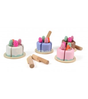 Mini torturi din lemn Magni Toys - Jucării de lemn si Montessori
