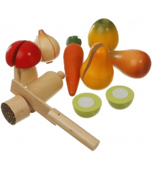 Fructe si legume din lemn, de feliat Magni Toys - Jucării de lemn si Montessori