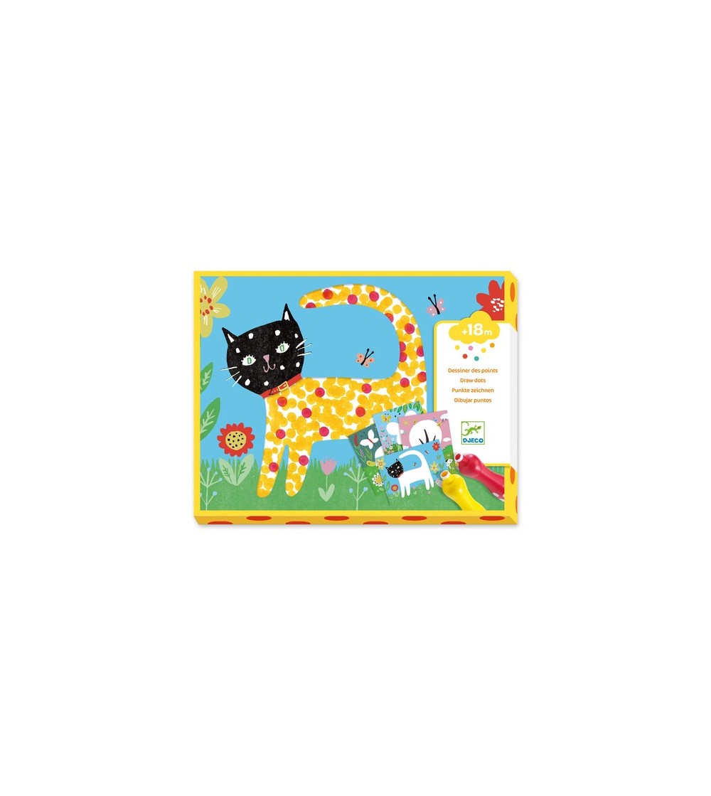 Set creativ Djeco, Bebe deseneaza cu buline - Seturi creative copii mici