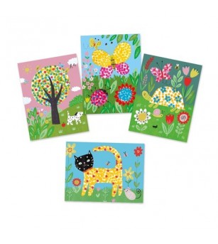 Set creativ Djeco, Bebe deseneaza cu buline - Seturi creative copii mici