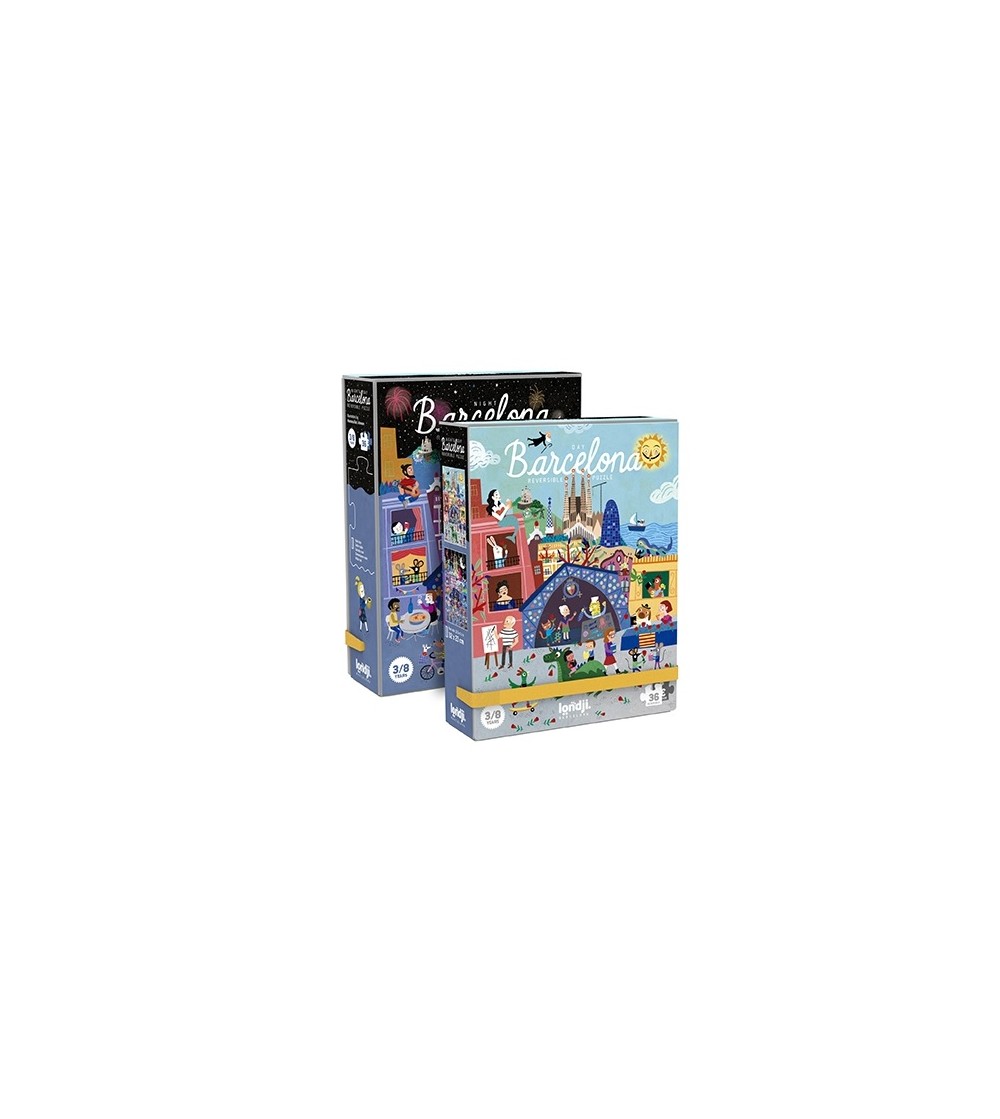 Puzzle reversibil Londji, zi si noapte in Barcelona - Puzzle-uri