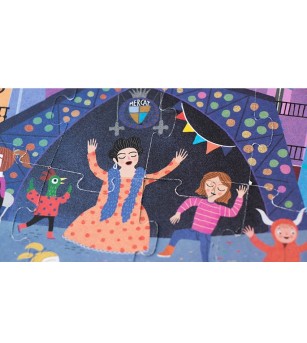 Puzzle reversibil Londji, zi si noapte in Barcelona - Puzzle-uri