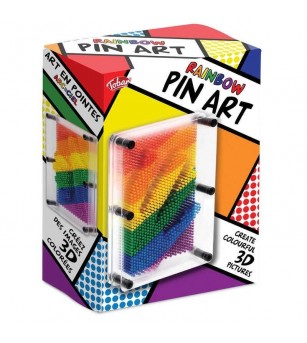Pin art curcubeu, Tobar - Jucării creativ-educative