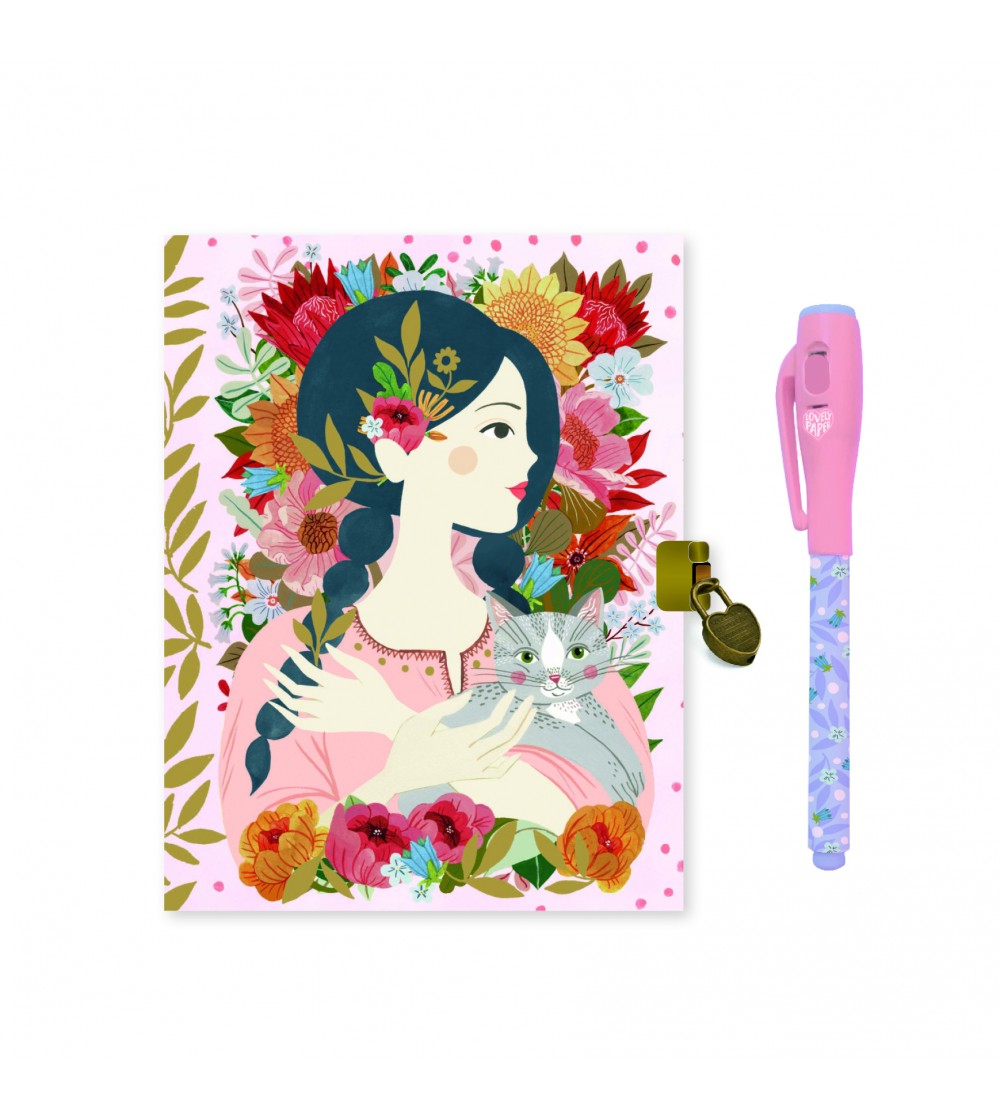 Jurnal secret Djeco cu pix magic, Oana - Set magie copii