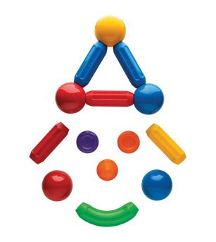 Joc cu magneti Stick-O, Set de baza cu 20 piese - Jucarii magnetice