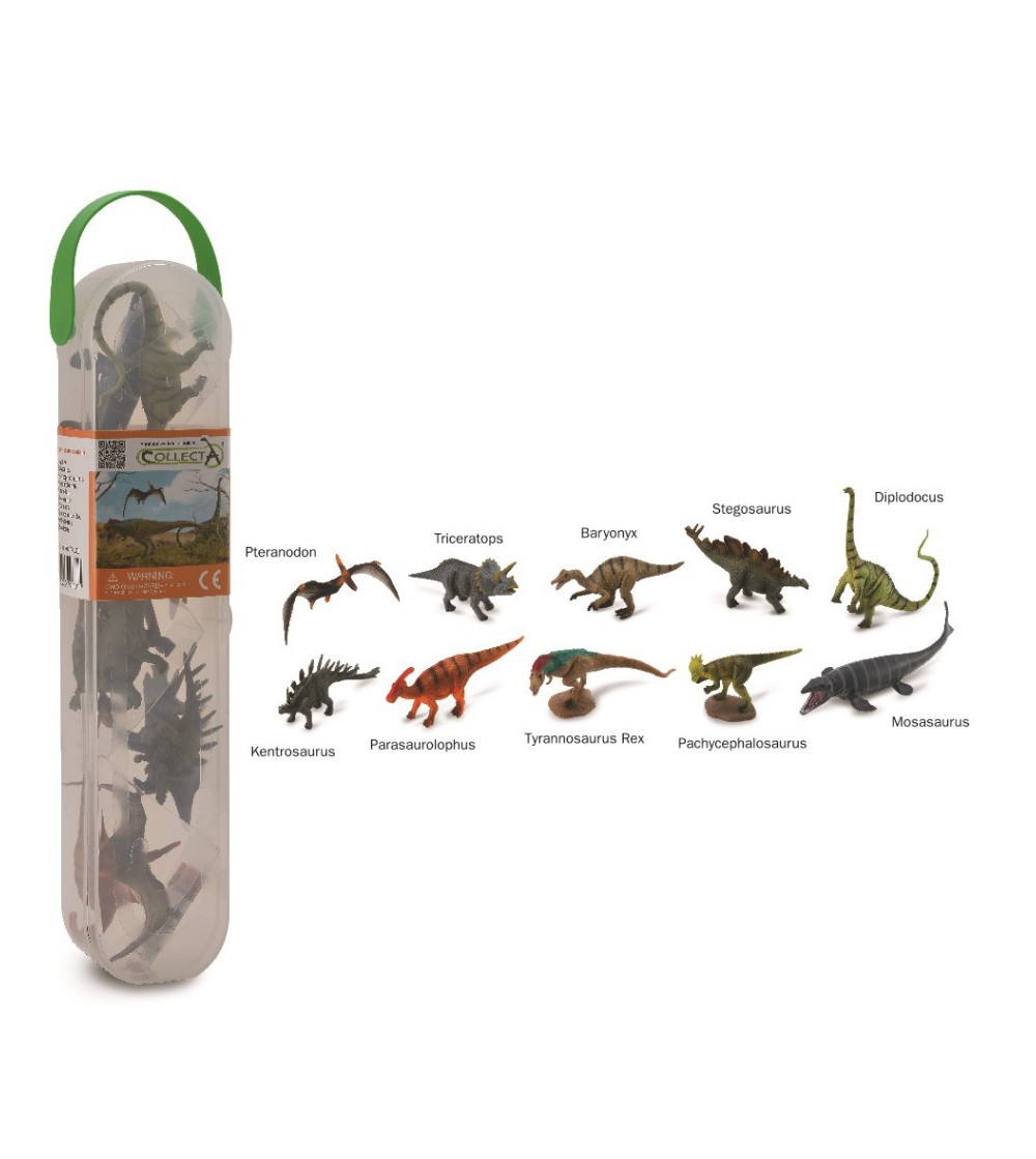 Cutie cu 10 minifigurine Collecta - Dinozauri set 1 - Figurine