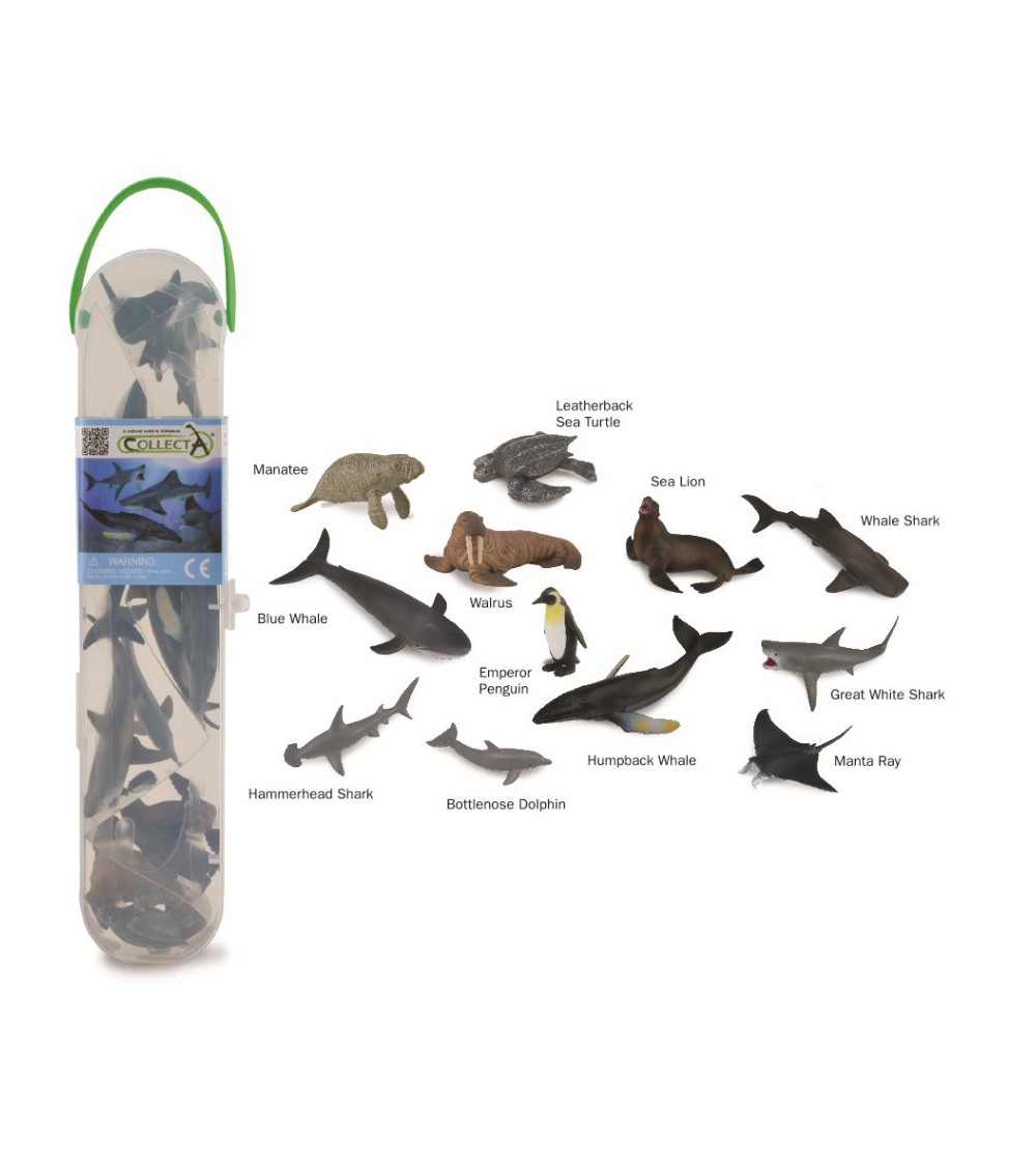 Cutie cu 12 minifigurine Collecta - Animale marine Set 1 - Figurine Cutie cu 12 minifigurine Collecta - Animale marine Set 1 - Figurine
