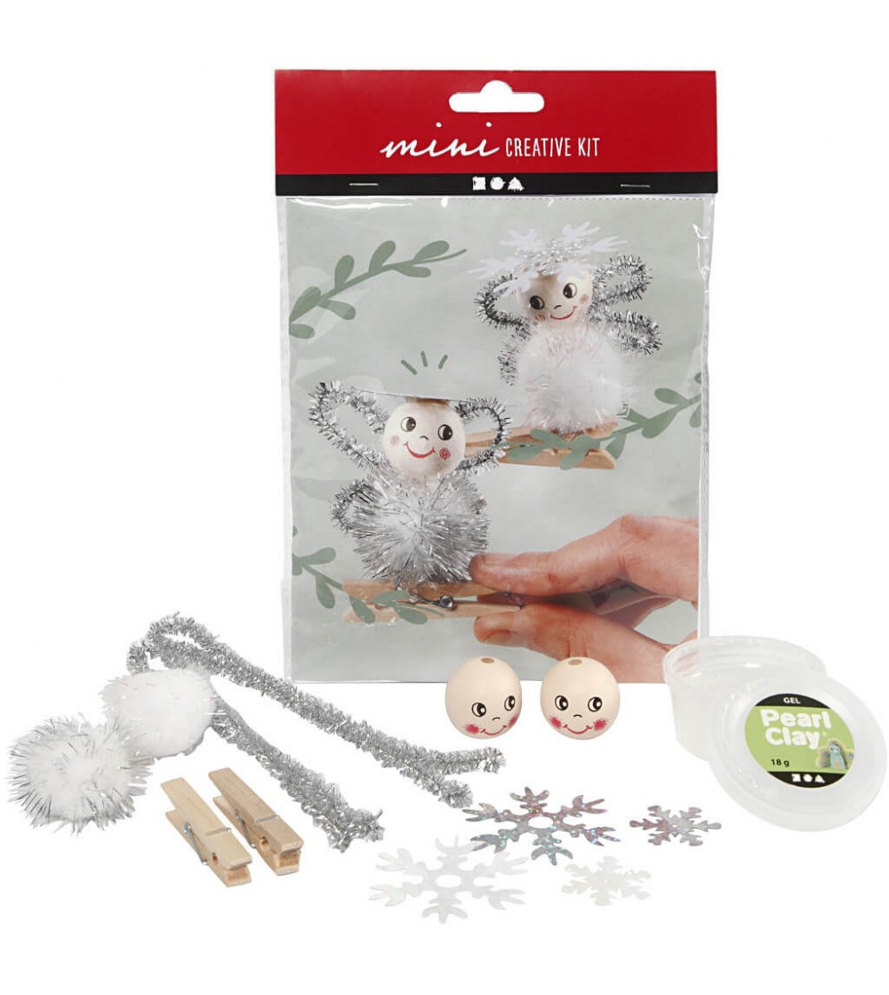 Mini kit DIY ornamente Craciun - Ingeras 2 bc - Seturi Crăciun