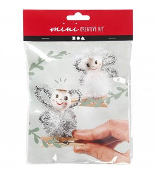 Mini kit DIY ornamente Craciun - Ingeras 2 bc - Seturi Crăciun