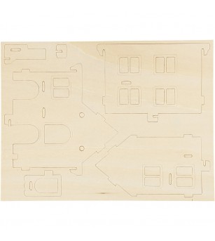 Kit asamblare - Casuta cu veranda - Art and crafts Kit asamblare - Casuta cu veranda - Art and crafts