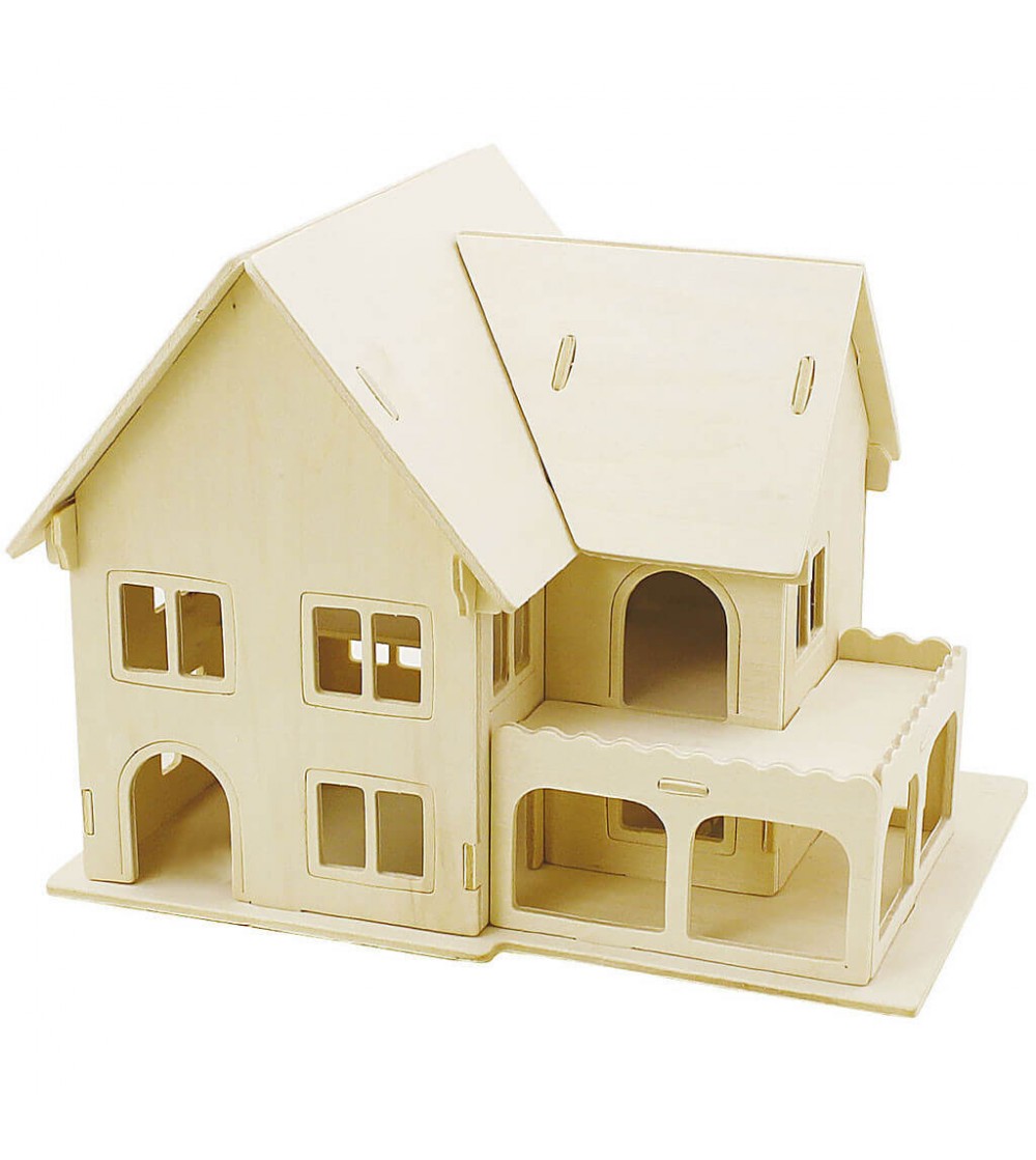 Kit asamblare - Casuta cu veranda - Art and crafts Kit asamblare - Casuta cu veranda - Art and crafts