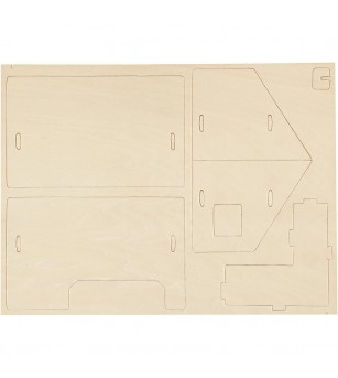Kit asamblare - Casuta cu veranda - Art and crafts Kit asamblare - Casuta cu veranda - Art and crafts