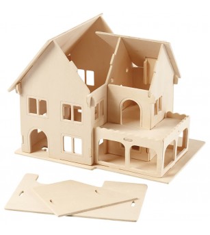 Kit asamblare - Casuta cu veranda - Art and crafts Kit asamblare - Casuta cu veranda - Art and crafts