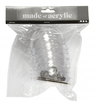 Set 5 globuri transparente pentru decorat, 8 cm - Art and crafts