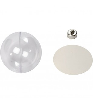 Set 5 globuri transparente pentru decorat, 8 cm - Art and crafts