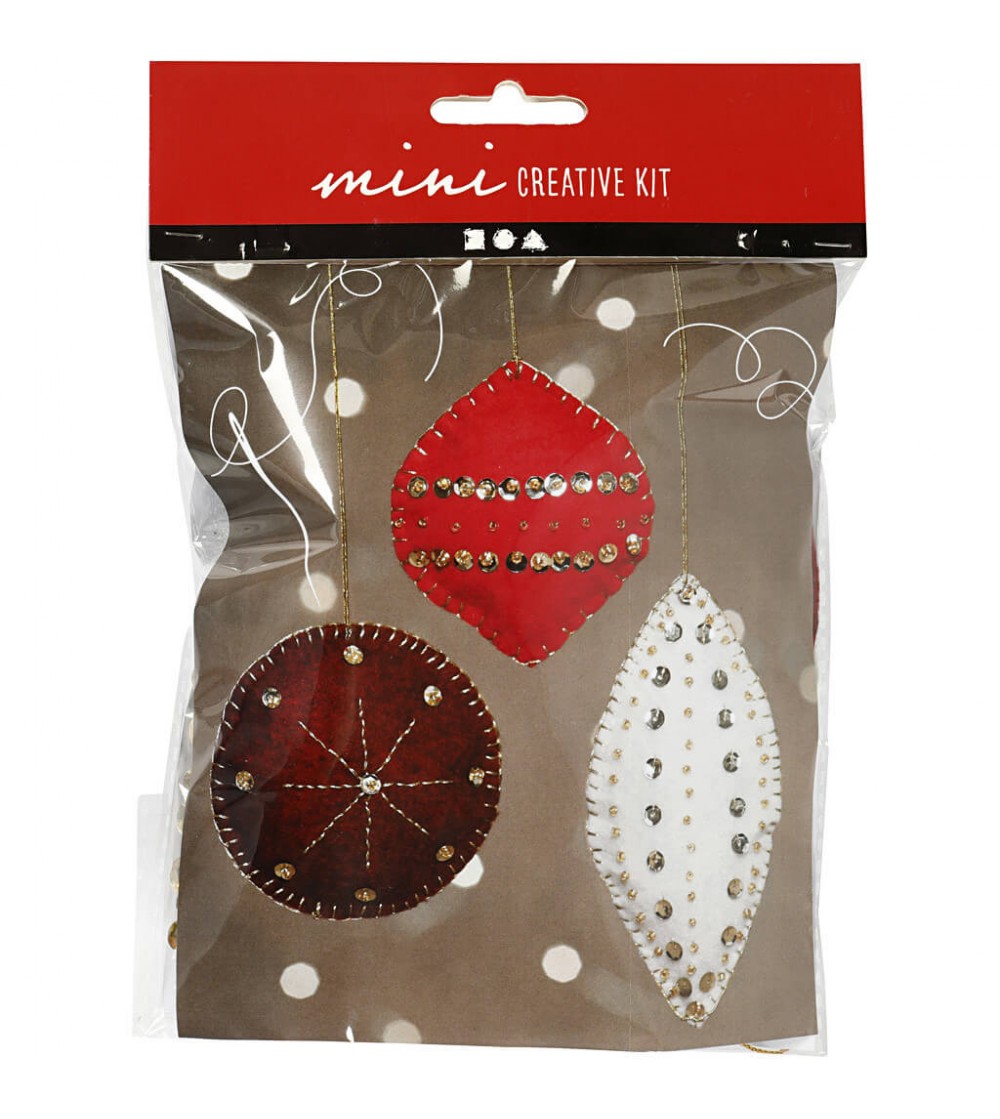 Mini kit DIY Ornamente Craciun pentru brad - Seturi Crăciun