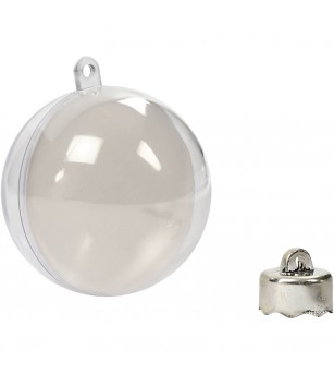 Set 8 globuri transparente pentru decorat, 6 cm - Seturi Crăciun Set 8 globuri transparente pentru decorat, 6 cm - Seturi Crăciun