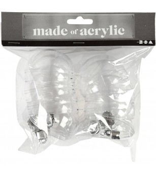Set 8 globuri transparente pentru decorat, 6 cm - Seturi Crăciun Set 8 globuri transparente pentru decorat, 6 cm - Seturi Crăciun