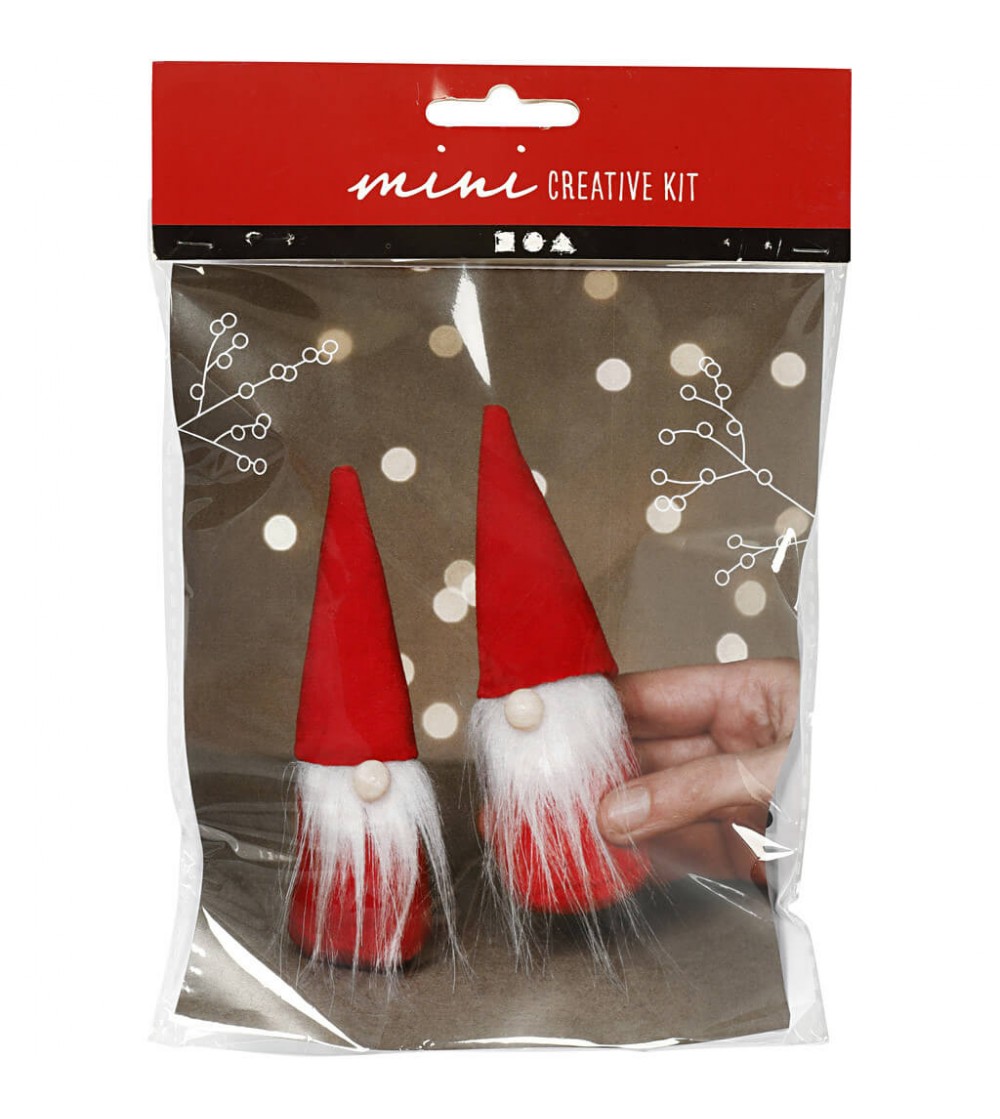 Mini kit DIY Ornamente Craciun - Gnom 2 bucati - Art and crafts