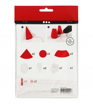 Mini kit DIY Ornamente Craciun - Gnom 2 bucati - Art and crafts