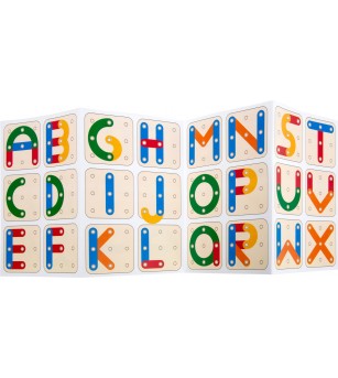 Joc din lemn Legler Small Foot, numere si litere - Jucării creativ-educative