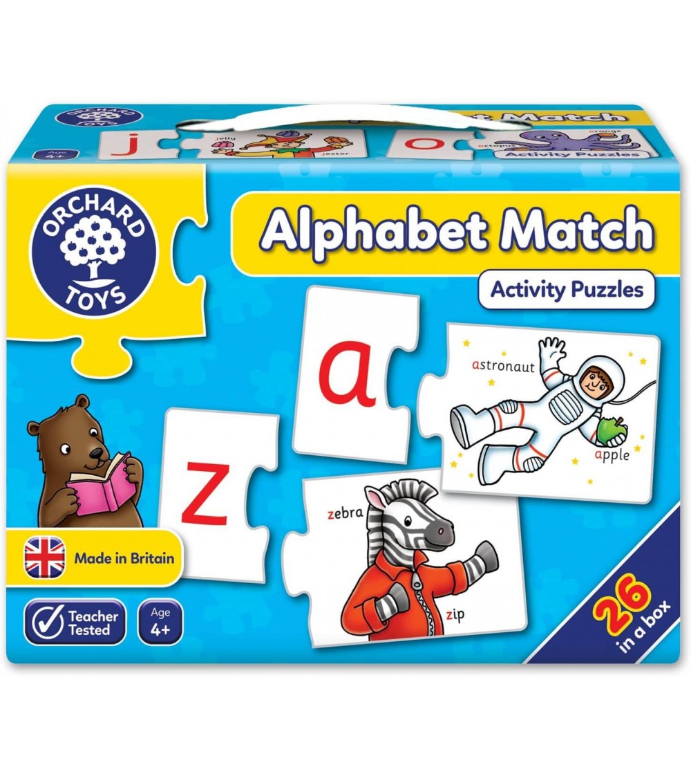 Puzzle in limba engleza Orchard Toys - Invata alfabetul prin asociere - Puzzle-uri