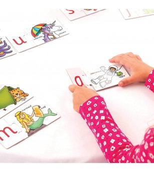 Puzzle in limba engleza Orchard Toys - Invata alfabetul prin asociere - Puzzle-uri