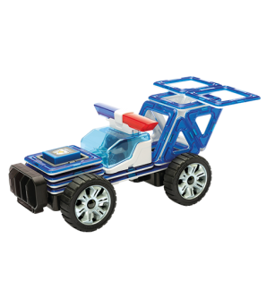 Set magnetic de construit Magformers, Uimitorul set de politie - Jucarii magnetice