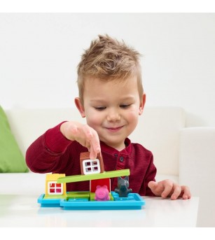 Joc Smart Games - Three Little Piggies - Deluxe - Jocuri logică
