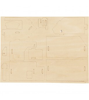 Kit asamblare - Casuta cu terasa - Jocuri construcție