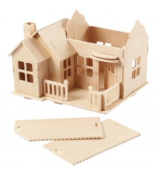 Kit asamblare - Casuta cu terasa - Jocuri construcție