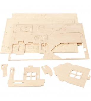 Kit asamblare - Casuta cu terasa - Jocuri construcție