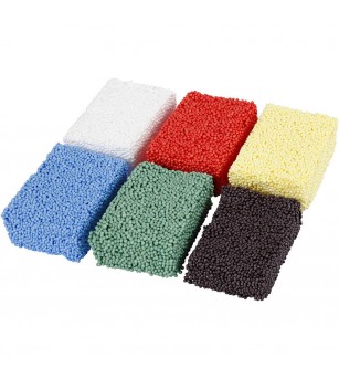 Set spuma moale Soft Foam, 6 culori - Pasta modelatoare
