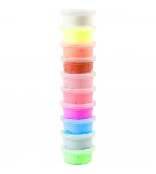 Set plastilina moale Silk Clay 10 culori de baza - Silk Clay