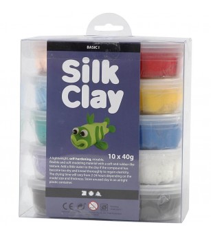 Set plastilina moale Silk Clay 10 culori asortate - Silk Clay Set plastilina moale Silk Clay 10 culori asortate - Silk Clay