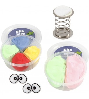 Mini kit creativ - Clovni - Seturi cu plastilină și modelare Mini kit creativ - Clovni - Seturi cu plastilină și modelare
