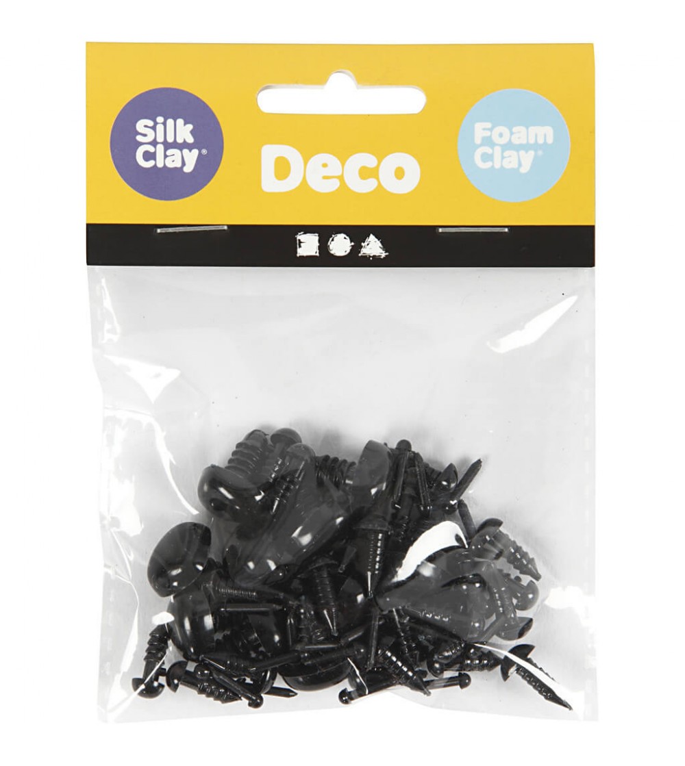Set accesorii figurine plastilina - ochi si nasuri - Art and crafts