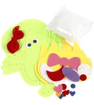 Set creativ - Kit animalut fetru DIY - broasca - Art and crafts