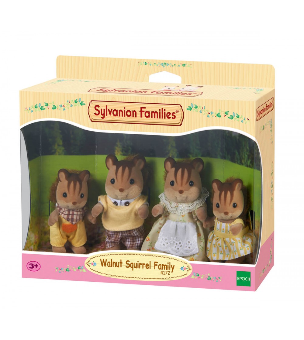 Figurine Sylvanian Families 4172 - Familia de veverite Nuca - Figurine