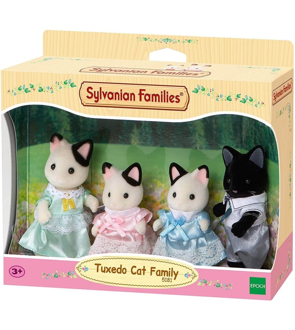 Figurine Sylvanian Families 5181 - Familia pisicilor Tuxedo - Figurine Figurine Sylvanian Families 5181 - Familia pisicilor Tuxedo - Figurine