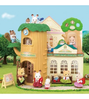 Sylvanian Families 5105 - Scoala din copac - Figurine