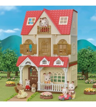Sylvanian Families 5393 - Casuta Sweet Raspberry si figurina iepuras - Figurine