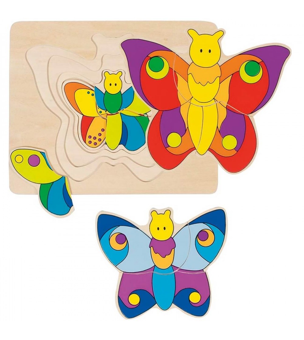 Puzzle straturi Goki - Fluturi - Puzzle-uri